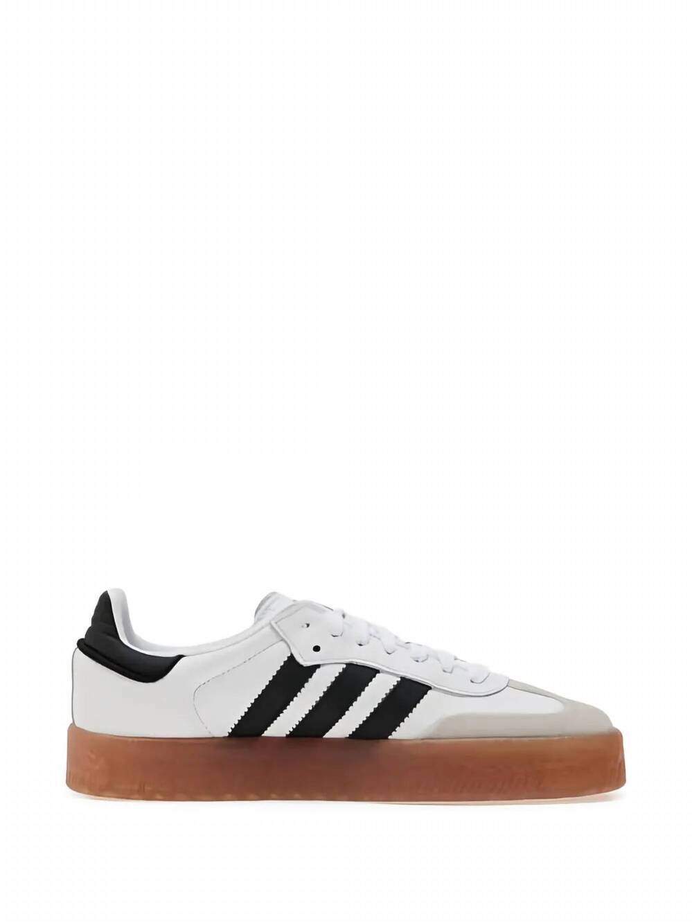 NEW ADIDAS women's sambae sneakers in white/black/gum